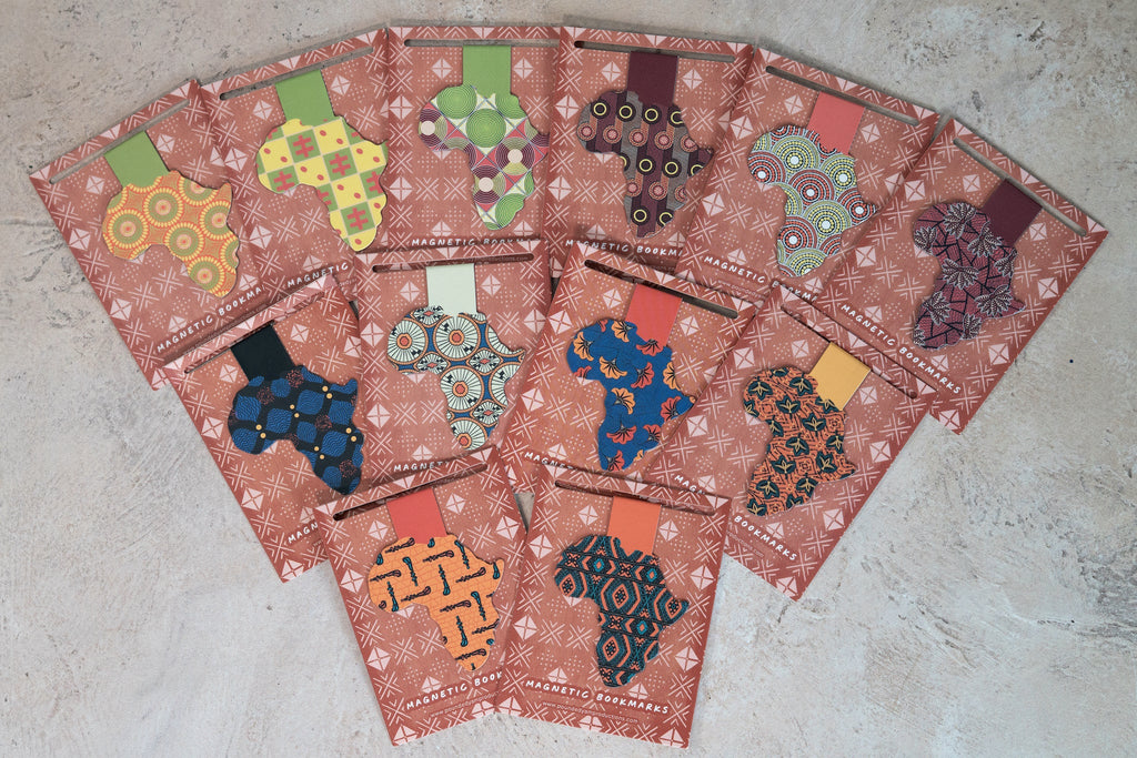 Magnetic Bookmark - African Print (X)
