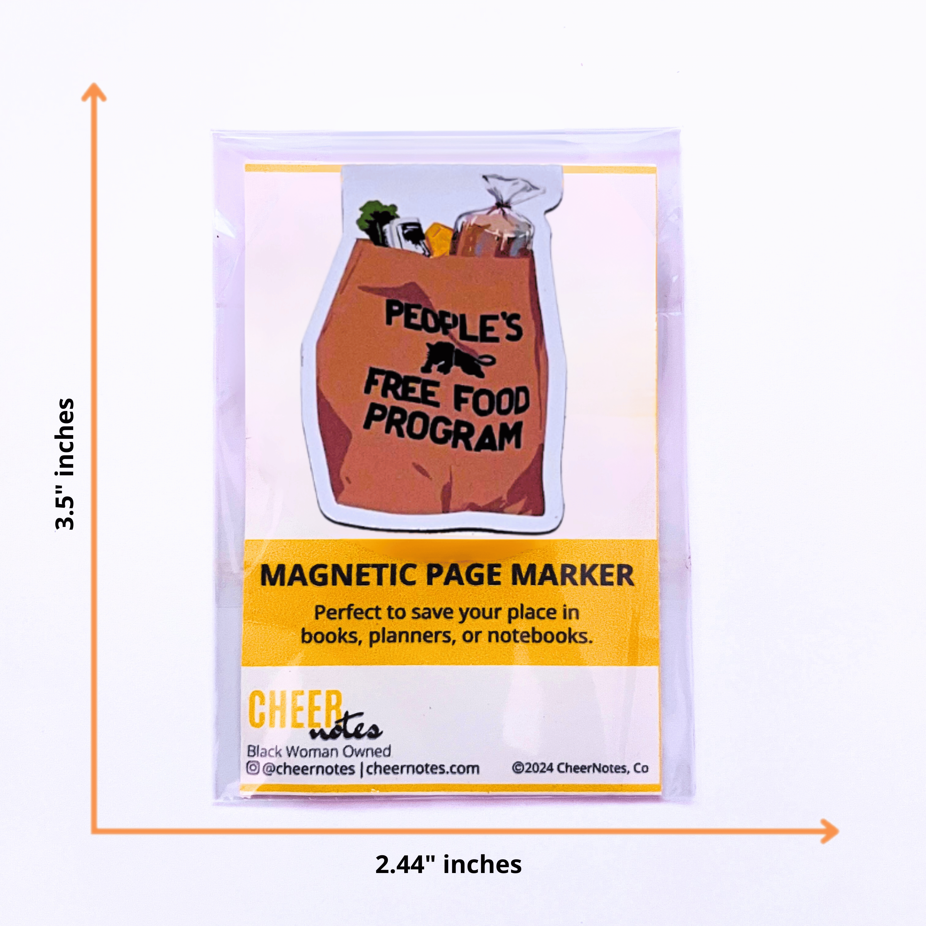 People's Free Food Bag Magnetic Page Marker